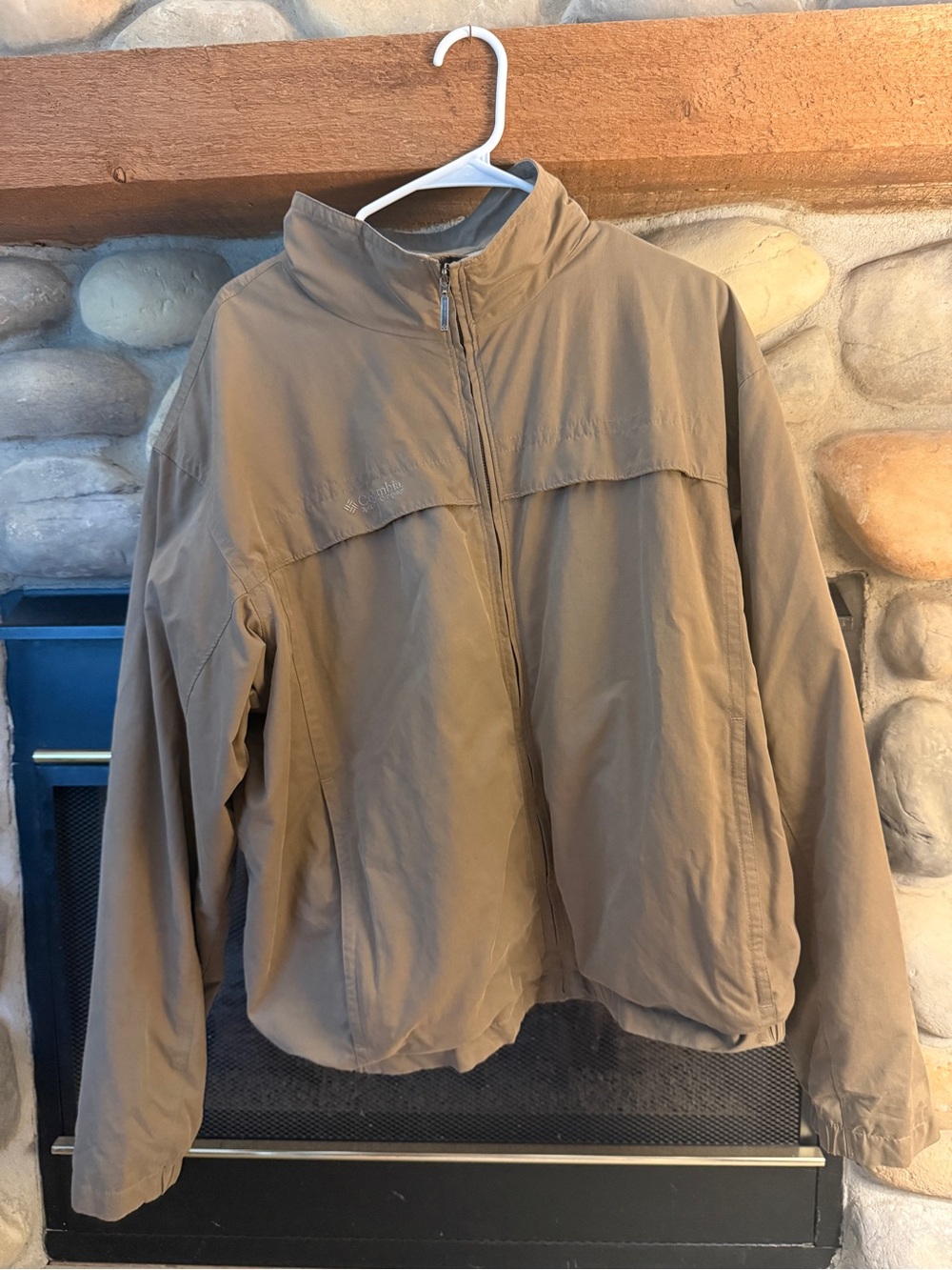 Columbia Men's Khaki Windbreaker Jacket